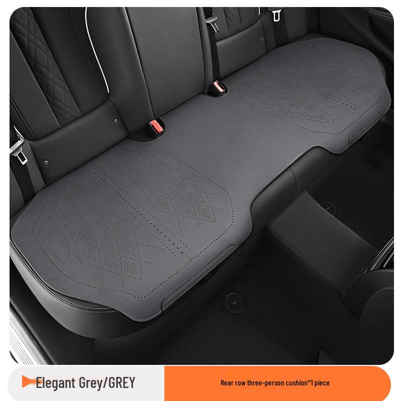 Universelles ultradünnes atmungsaktives Wildleder-Autositzkissen-Set für alle Jahreszeiten