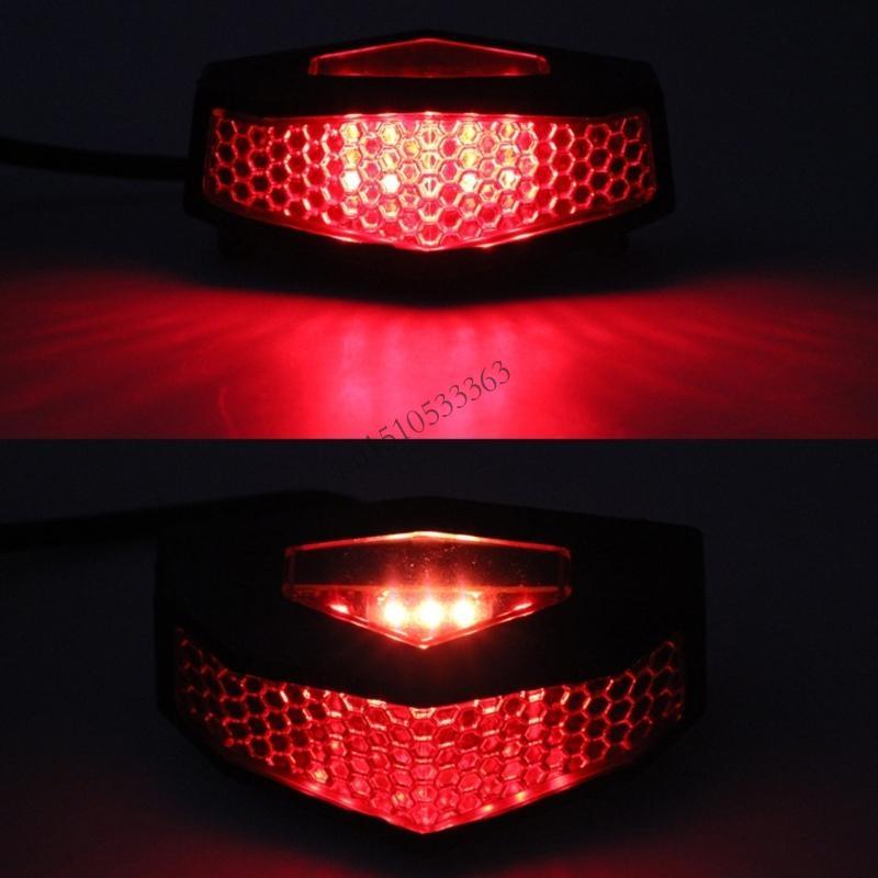 090E Motorcycle ATV Dirt Bike Brake Stop Running Tail Light Universal 12V Red China Mainland