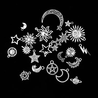 Pack Sun Moon Star Charm přívěsek pro DIY náhrdelník náramek šperky tvorby
