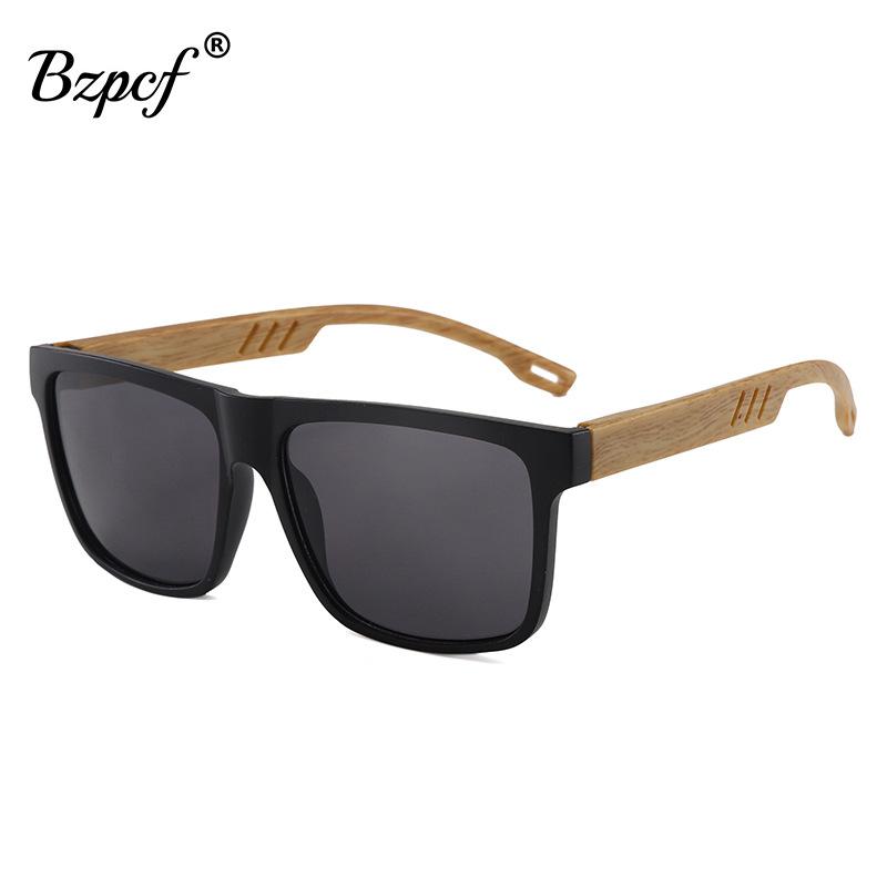 Bicycle driving sunglasses retro bamboo wood dustproof and UV-proof sunglasses men s and women s fashion casual glasses