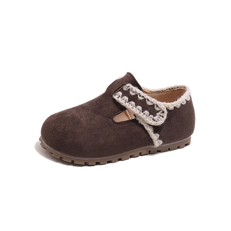 

New Anti-slip Single Shoe for Girls 21 кофейный
