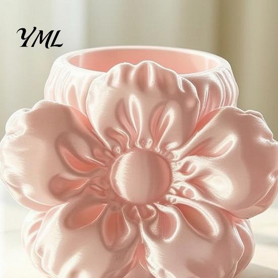 Unique Pencil Cup Flower Shape Pen Holder, 3D Printing Stand, Durable PLA Storage Stationery Organizer for Kids Case, Desktop Pencils Markers