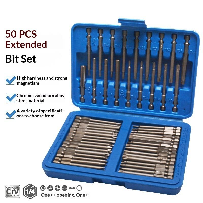 Electric Screwdriver Batch Set, Screwdriver, Screwdriver, Taper Cutter Head, Special-shaped Screw Batch Set, One-word Cross Hexagonal Triangle