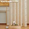1vnt NAPEARL žakardo lango permatoma užuolaida Europos dizaino gėlės Tiulis svetainės užuolaidos namų dekoravimui