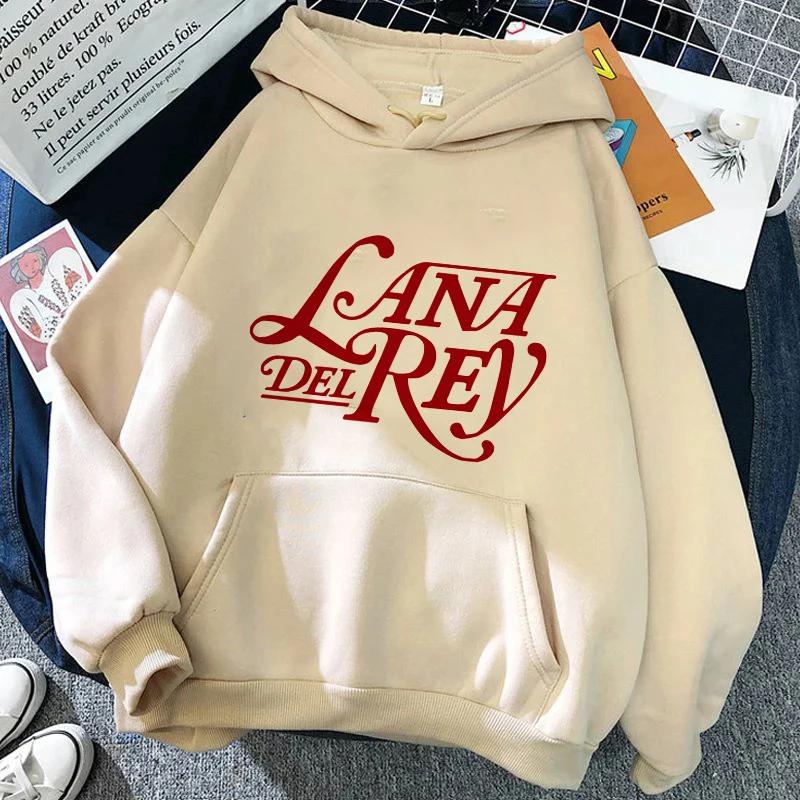 Lana Del Rey Ästhetik Grunge Lustig Y2K Hoodie Damen Harajuku Streetwear Sweatshirt Pullover Winter Warm Lässig Kapuzenpullover Weiblich