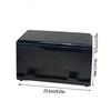 Portable Plastic Press Straw Box Adjustable Outlet Black Push Straws Dispenser Pressing Type Storage Box Restaurant Coffee Shop
