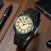 JYL Men's Watch Simple Quartz Daily Wear Leather Strap
