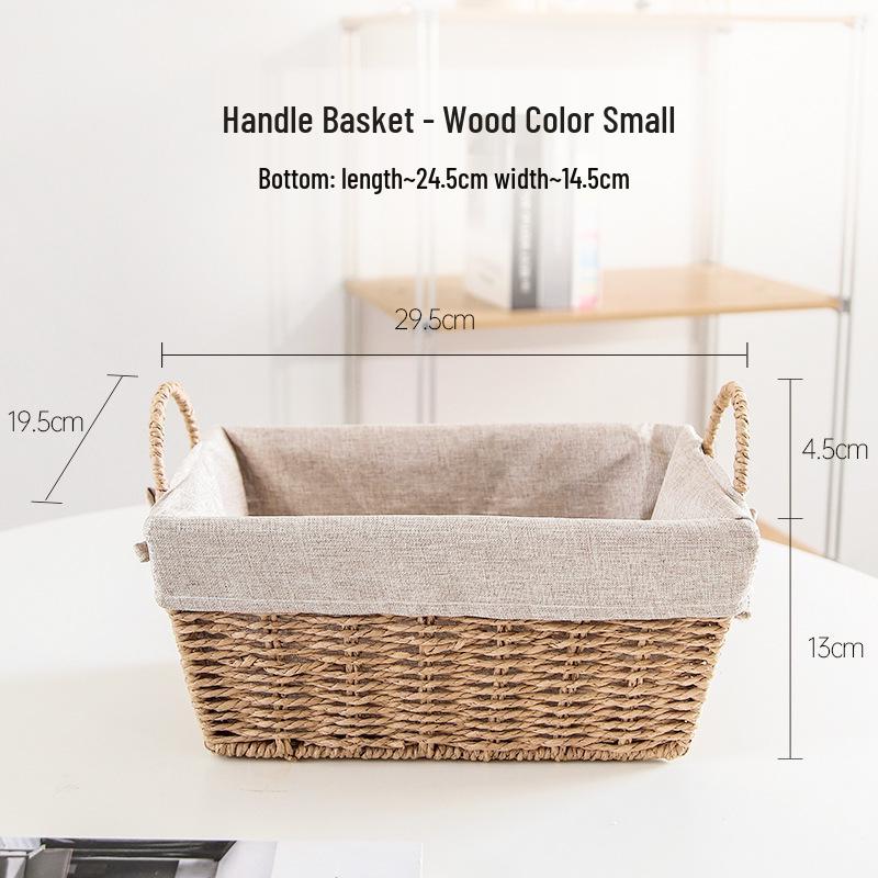 

Корзина-органайзер для стола из имитации ротанга с ручкой для закусок, конфет и косметики