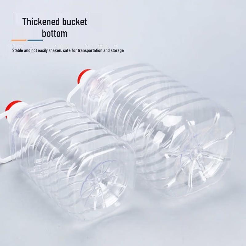 Yicang Pojemnik z tworzywa PET 4,5L Pogrubiony z pokrywką na zatrzask