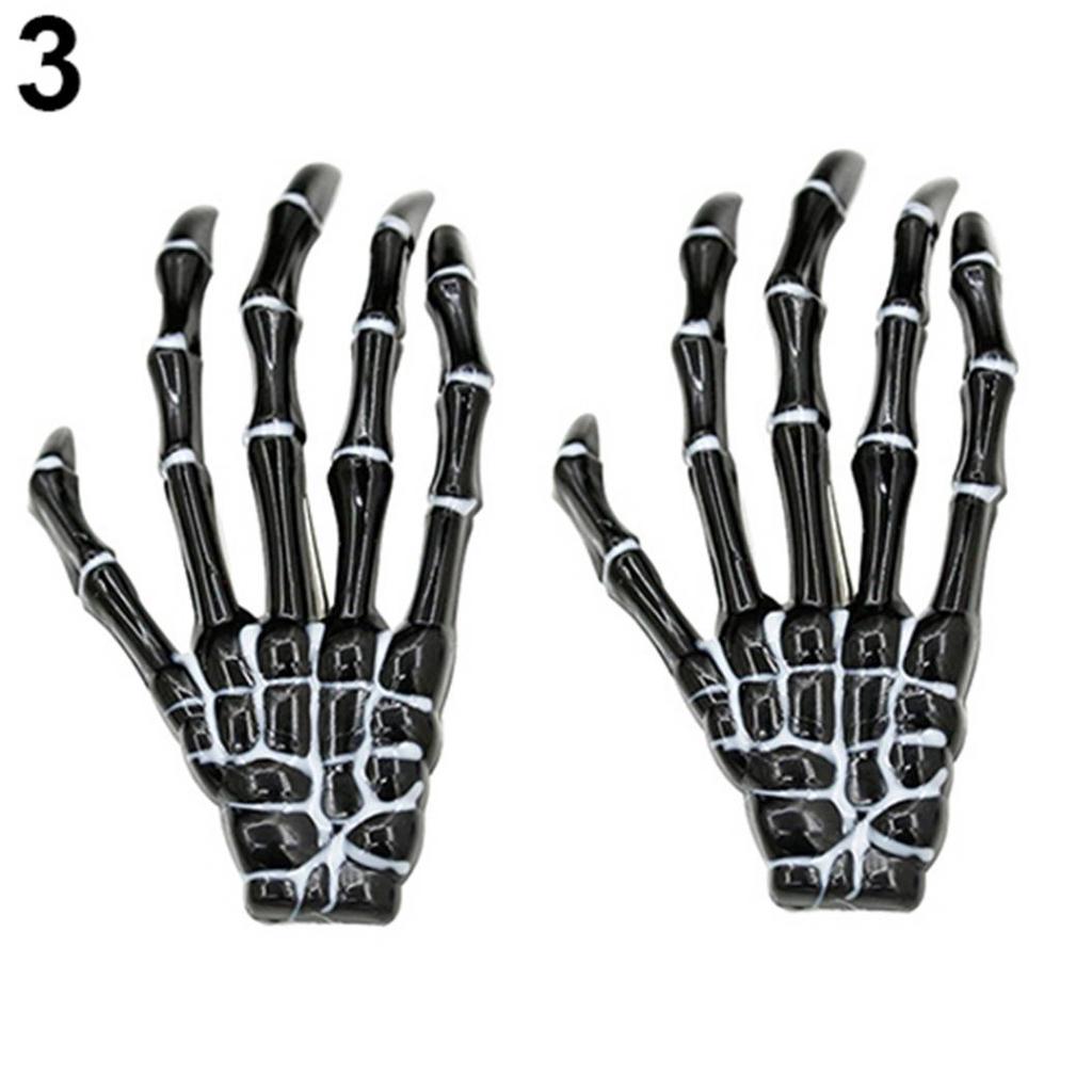 Μόδα Punk Skull Paw φουρκέτα Exaggerated Skull Bone Hand Claws στολίδια μαλλιών