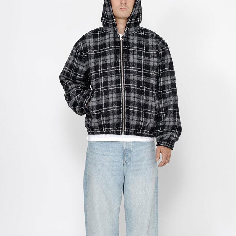 Stussy Giacca da lavoro a quadri in lana 115811-stussy