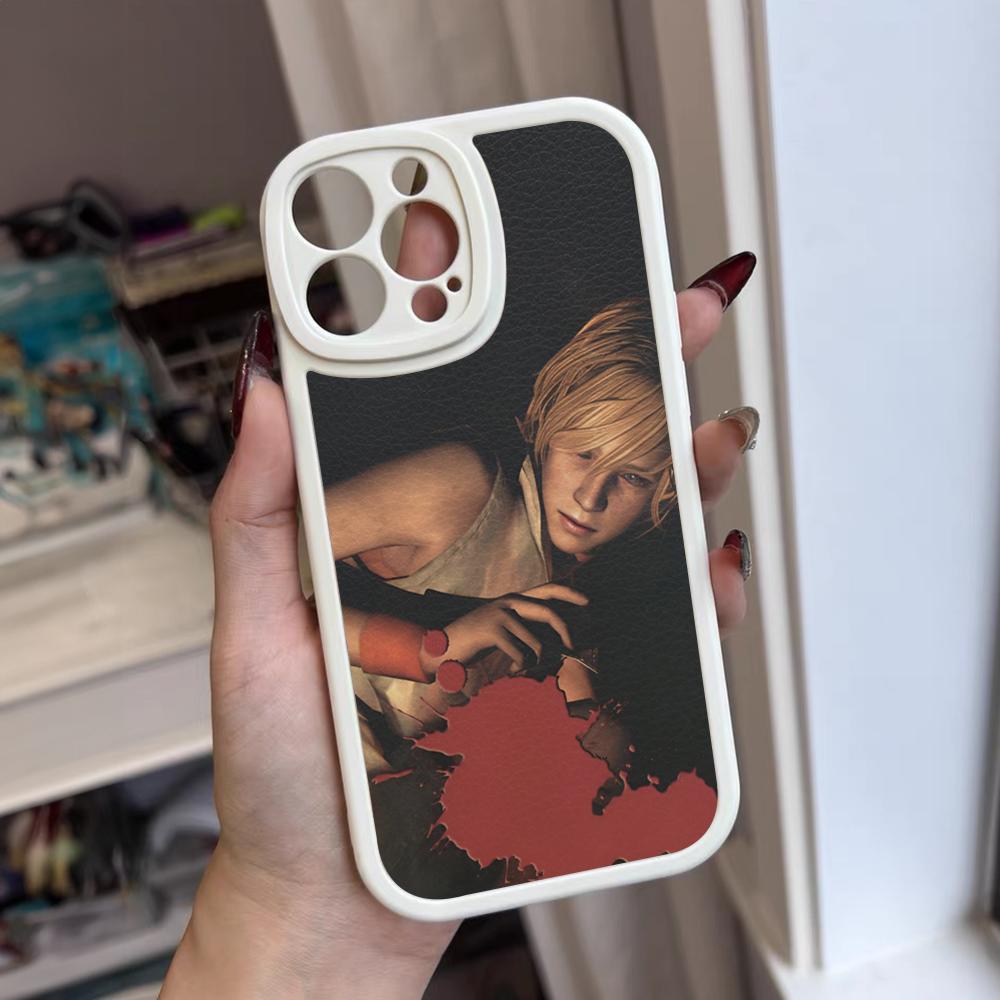 Horror Games Silent Hill Phone Case For Iphone 16 15 14 12 13 Pro Max 11 Mini Xs Puls Lambskin Silicone Cover