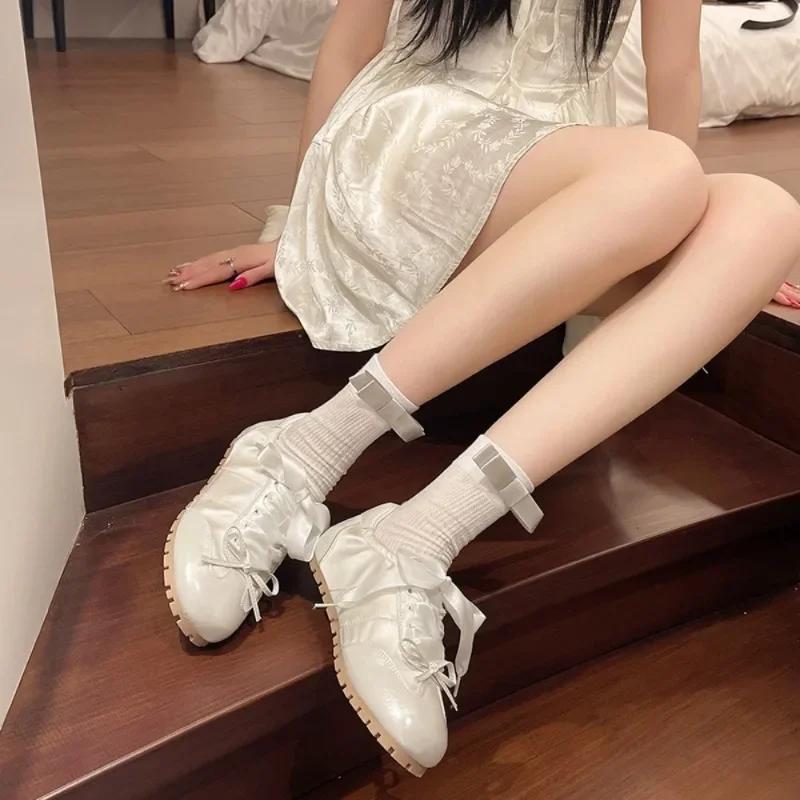 Fashion Women Ballet Flats Fashion Elegant Round Toe Cross Strap Ladies Comfort Street Style Soft Sole Ballerinas Shoes Zapatos Mujer