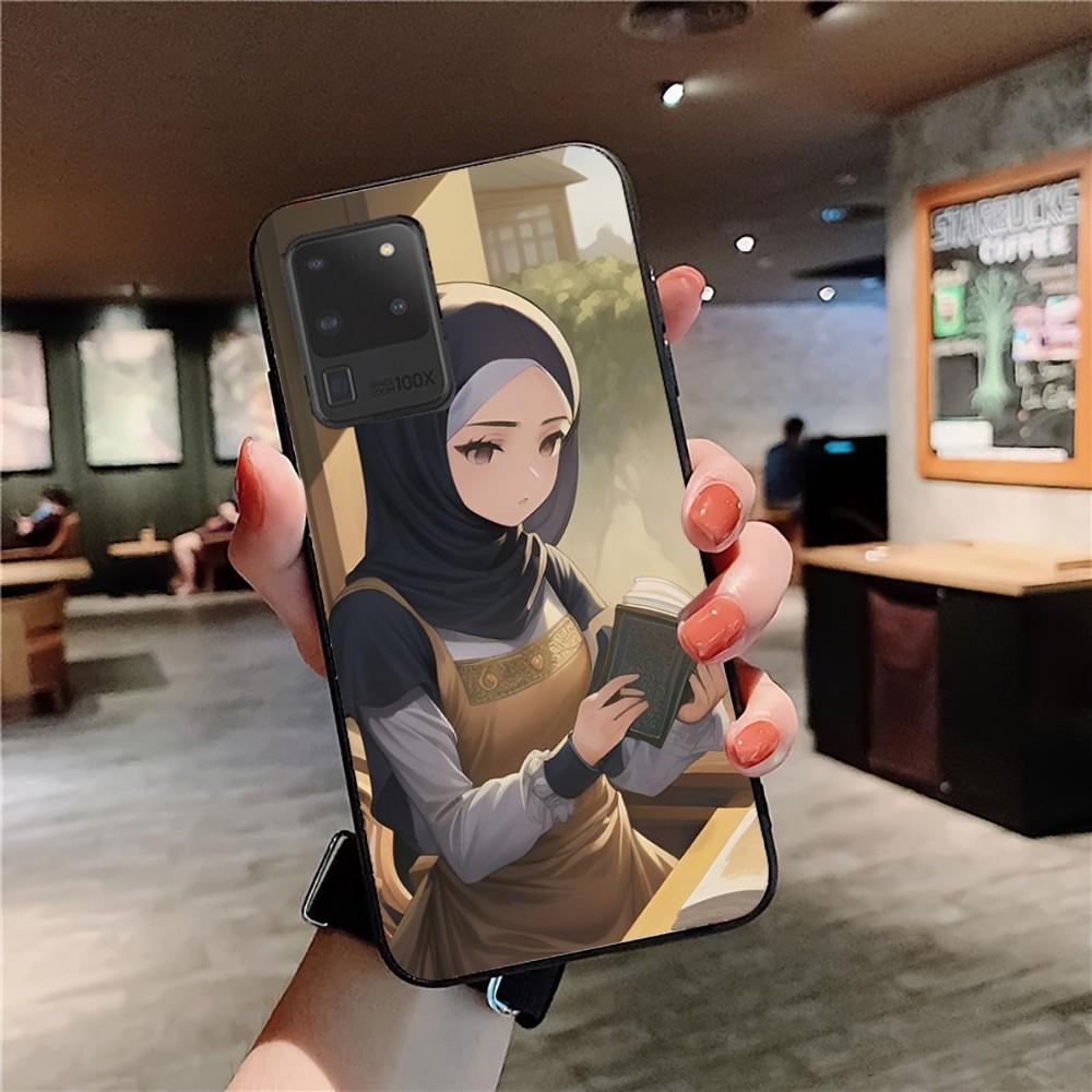 Muslim Arabic Hijab Girl Phone Case For Samsung S 9 10 20 21 22 23 30 23plus Lite Ultra FE S10lite Fundas