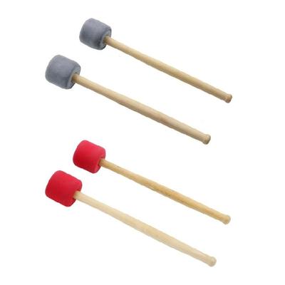 4 Pcs Hammer for Head Drum Foam Pad Bass Percussion Beater Drumstick Mallet Dura