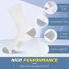 6 Pairs Mens Athletic Crew Socks Cushion Running Work Breathable Outdoor Socks for Men,Sock Size:10-13