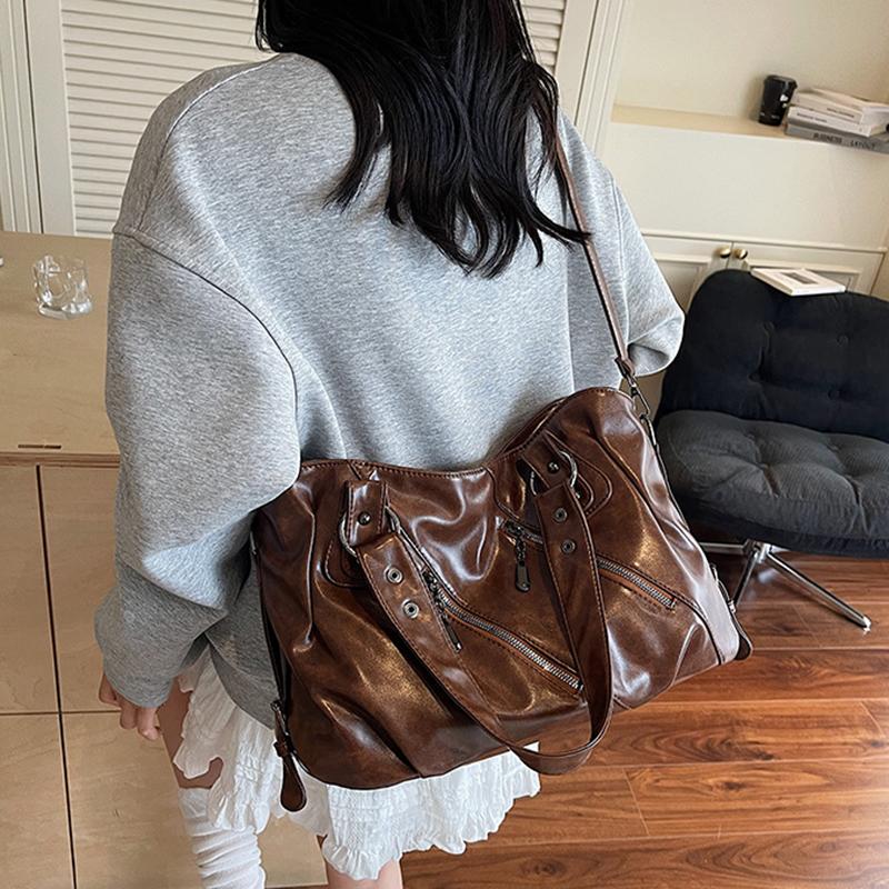 Yogodlns Fashionable Tote - Large Capacity Bag, Adjustable Strap, Compact Crossbody Purse, Stylish Everyday Wear