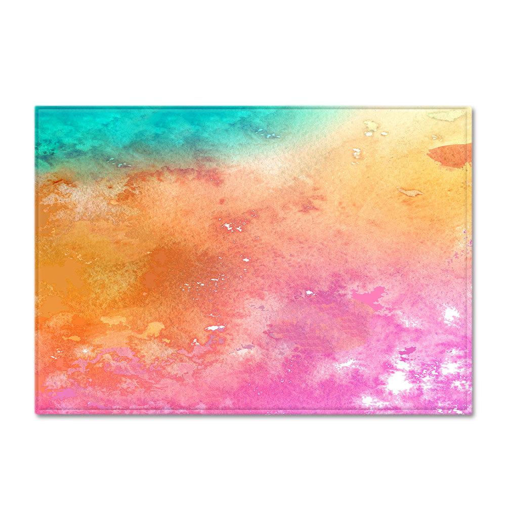Gradual Change Large Carpet Feather Wind Bedroom Floor Mat
