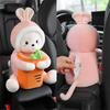 Multipurpose Plush Car Tissue Case Convenient Armrest Box Animal Themed Car Tissue Box for Tissues & Small Items