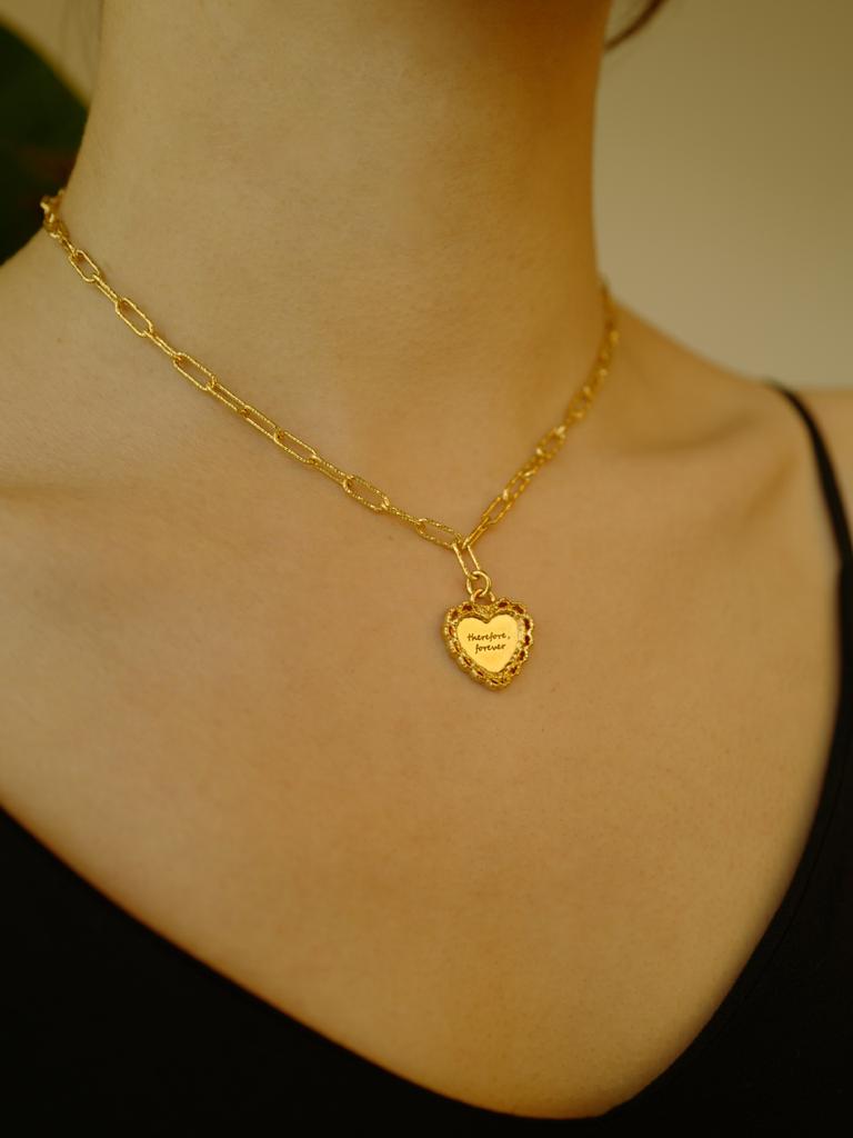 Fiore Lace Heart Choker