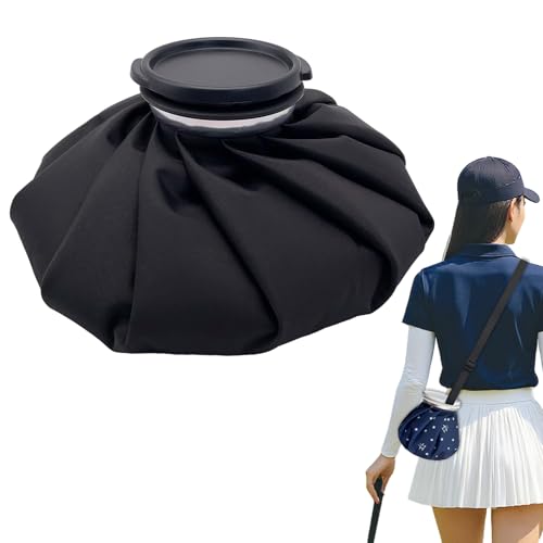 

GOKEI Ice Bag, L-11 inch, 7.3cm Large Diameter, Leak-Proof, 3-Way Portable with Shoulder Strap, Handle Strap, and Carabiner. L Diameter: 27cm. Dual-Us