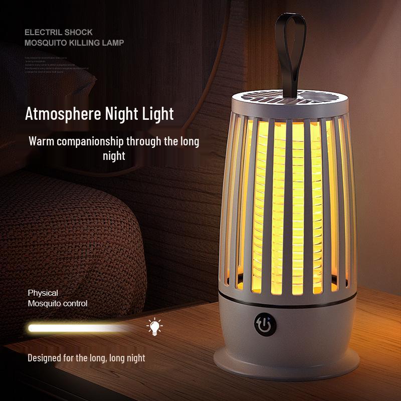 Smart LED Mosquito Killer: Wall-Mounted, USB Rechargeable, Electric Shock Repellent