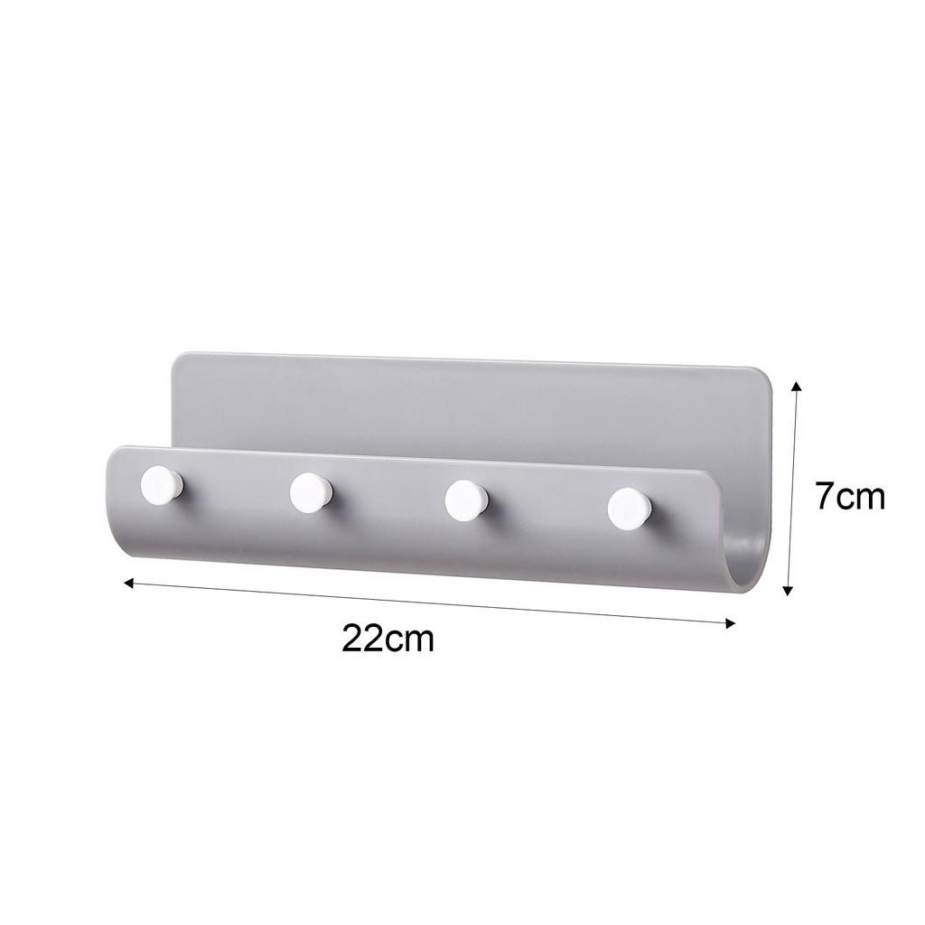 Selbstklebender Schlüsselhalter zum Aufhängen, Wandmontage, Wäscheständer für die Küche, langlebig, ohne Bohren, Aufbewahrungsbehälter für Armbänder, Telefone und E-Mails