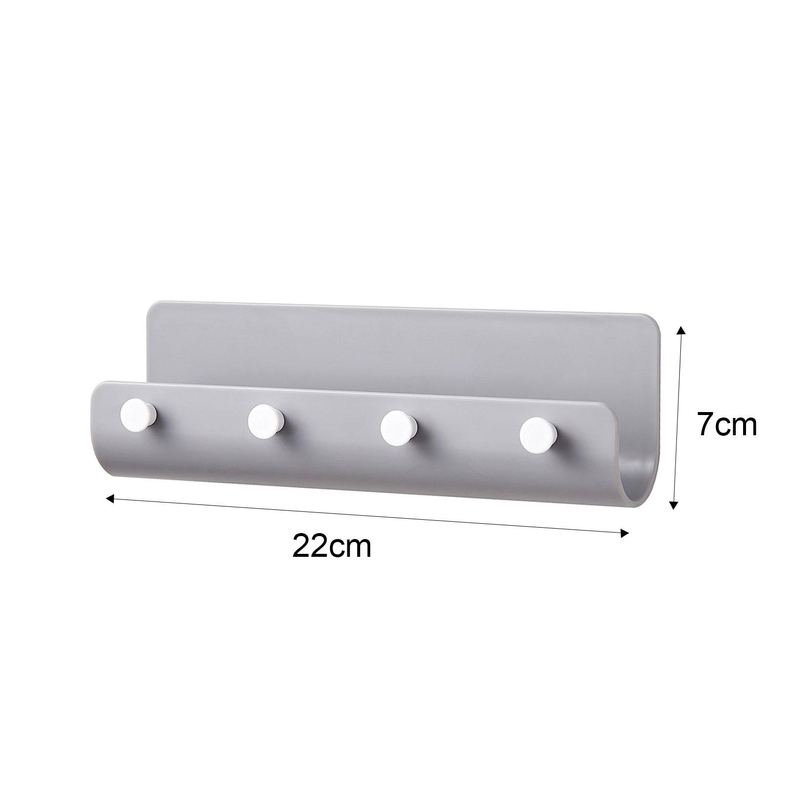 

Клейкий держатель для ключей, настенный кухонный сушильный шкаф, прочный, без сверления, контейнер для хранения браслета, телефона, почты серый