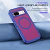 For Google Pixel 8a Case Matte TPU+PC Back Drop-proof Phone Cover Compatible with MagSafe