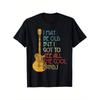 Retro Vintage Musik T-Shirt - Ich bin vielleicht alt, aber ich habe alle coolen Bands gesehen - 70er/80er Banddesign mit Gitarre & Songtexten - 100% Unisex T-Shirt S-XXXL