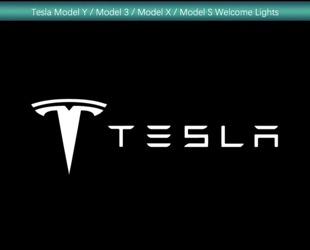 2/4Pcs For Tesla Car Model 3/Y/X/S Welcome Light Model Y/3 Door Ambient Light Decoration