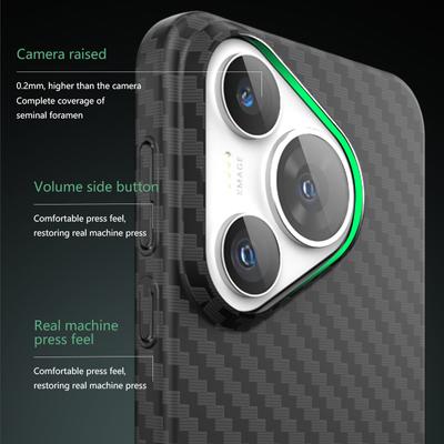 Für Huawei Pura 70 Pro/Pura 70 Pro+ Hülle Carbonfaser-Textur PC Handyhülle