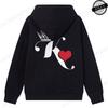 Couple Hoodies Valentines Day Matching Outfits King and Queen Printed Couple Hoodies Boyfriend Girlfriend Fleece Sweatshirts Top