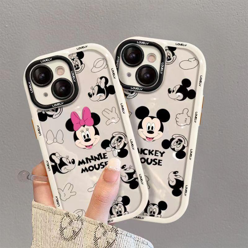 Cartoon Mickey Mouse Apple 13 Phone Case iPhone 14 Pro Max 12/11 XS/XR/7P/8P Anti-Fingerprint