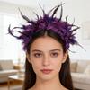 Feather Flapper Headbands Fat Tuesday Prom Dancer Headpiece for Party Carnivals Celebrations Headwear Hair Styling