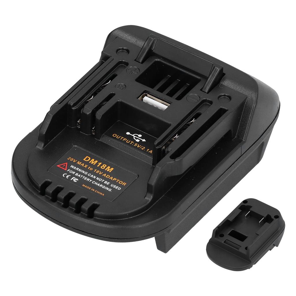 DM18M Battery Adapter for Milwaukee 20V Battery DCB200 DCB203 DCB205 DCB206 M18 BL1830 BL1840