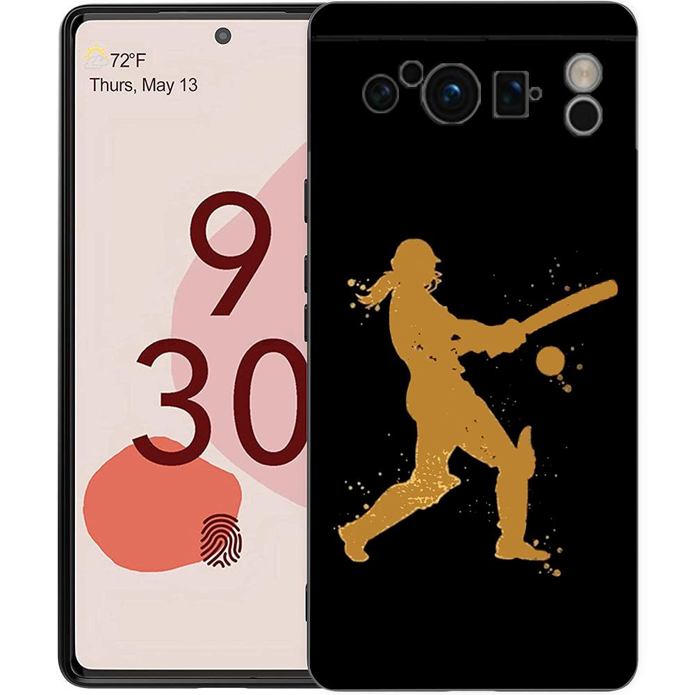 

Бейсбол для Google Pixel 8 7 6 Pro 6A 5G черный чехол для телефона мягкий противоударный чехол силиконовый TPU Shell Coque Pixel 6