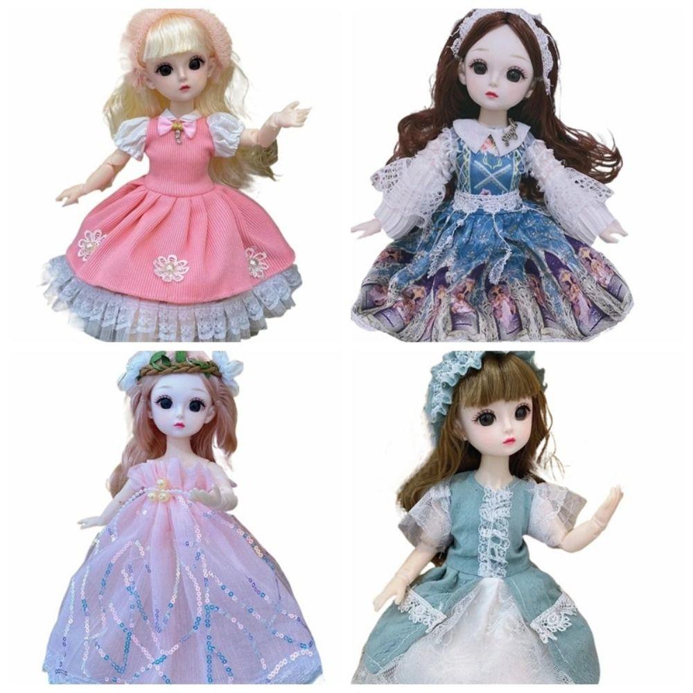 Removable Joints Girl Princess Doll Humanoid Doll Dress BJD Doll 30cm Baby Dolls  Girls Toy
