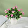 Eye-catching Faux Rose Bonsai Easy Care Vivid Appearance Decoration