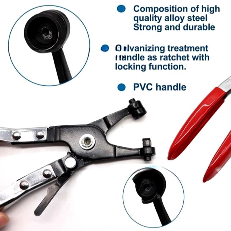 122Pieces Multipurpose Spring Steel Clamps With Rubber Lining Convenient for Boats Wiring and Assembly Applications