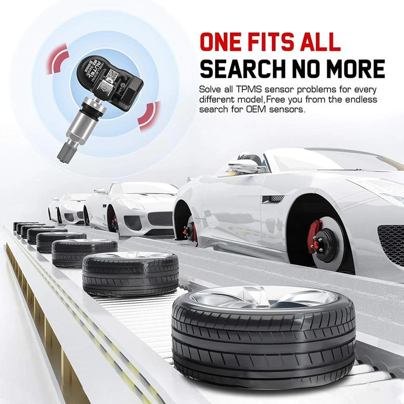 8pcs Autel Sensor 2in1 315MHz 433MHz MX-Sensor Tire Pressure Monitor System Sensor Programmable & Cloneable Screw-in TPMS Sensor