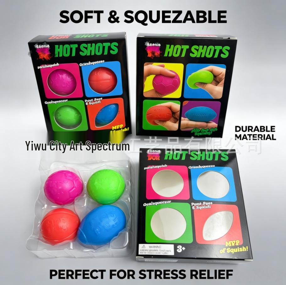 NeeDoh Dough Sports Ball Stress Relief Toy – 4 Types Cross-border Hot Seller [Large Stock Available]