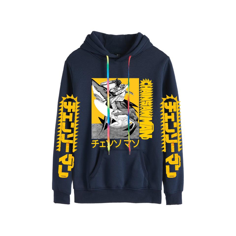 Chainsaw Man Hooded Sweatshirt - European Size Unisex Spring/Autumn Pullover