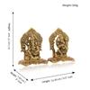Metal Laxmi Lakshmi Ganesh Gift Items for Cooperate, Anniversary, Wedding Gift, Housewarming with Velvet Box Packing (Set of 1)