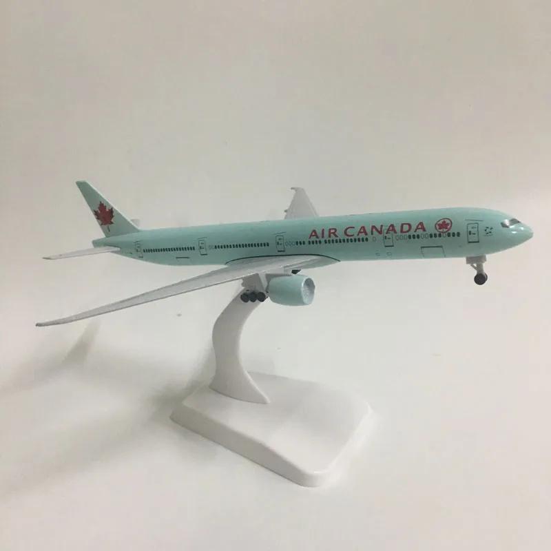 1/400 Model Planes Canada 777 B777 Metal Aircraft Model Plane Toy Replica with Landing Gear Aviation Simulation Collected Gift