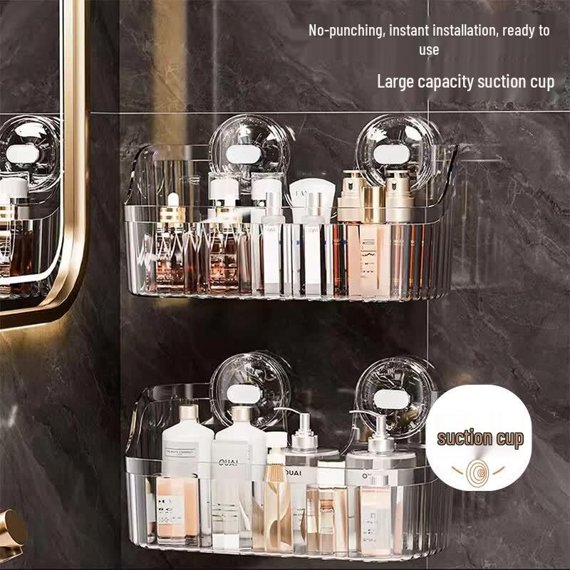 MUYA No-Drill Wall-Mounted Bathroom Organizer