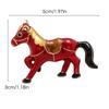 Trendy Enamel Cartoon Red Horse Brooches For Women Men Zodiac Animal Lapel Pins Friends Party Gifts Banquet Jewelry Accessories