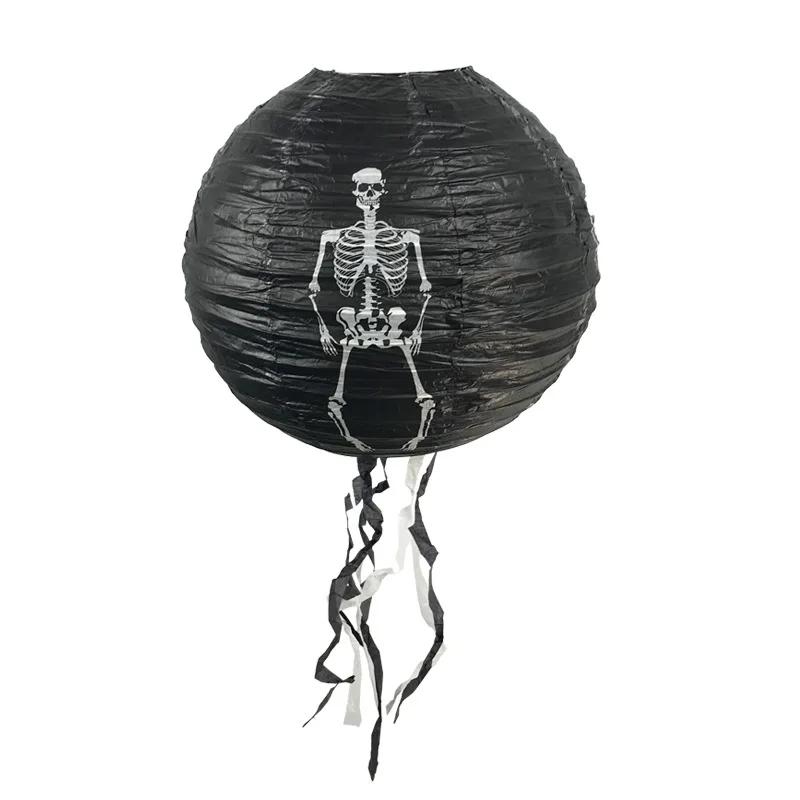 Halloween Paper Lanterns Pumpkin Spider Bat Skeleton Lanterns for Halloween Party Decorations Indoor Outdoor Party Supplies