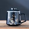 China Guofeng High-grade Heat-resistant Ceramic Tea Cup Tea Separation Cup Home Kung Fu Tea Set Personal Special