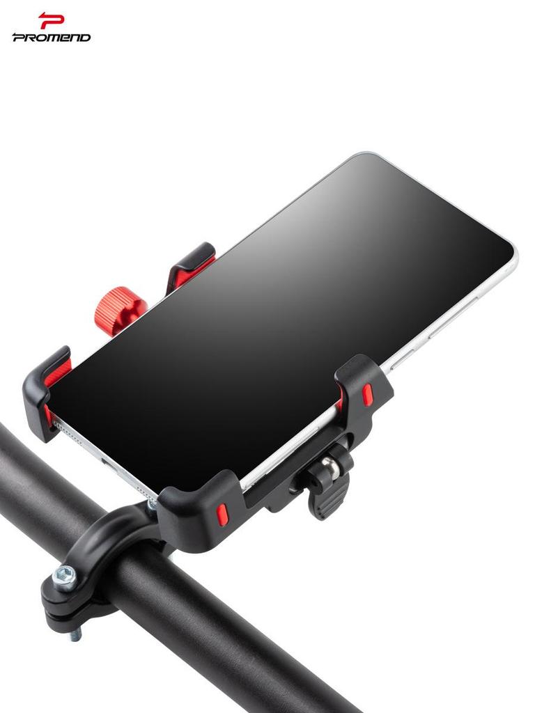 Aluminum Alloy Shockproof Bicycle & Motorcycle Phone Mount with Silicone Quick Release